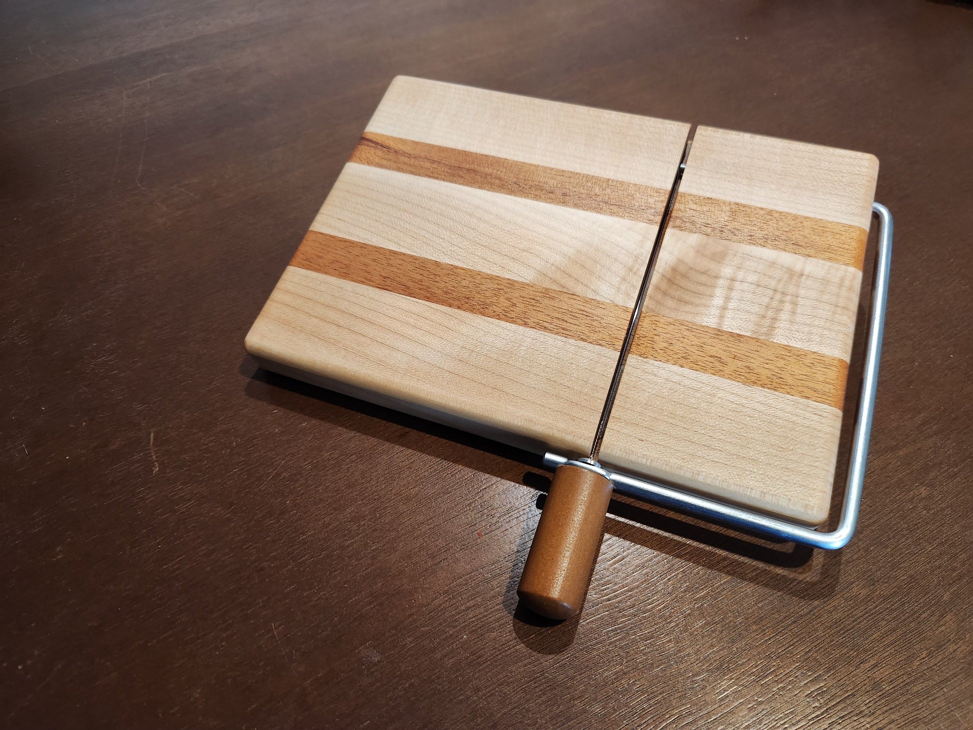 Maple and Mahogany Cheese Cutting Board