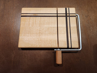 Maple & walnut pin striped cheese cutting board