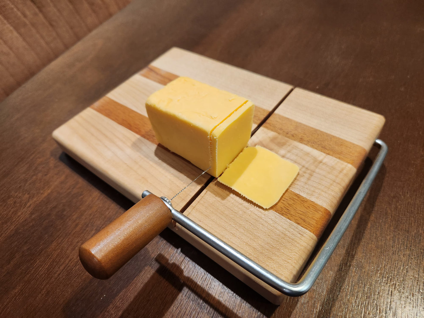 Maple and Mahogany Cheese Cutting Board