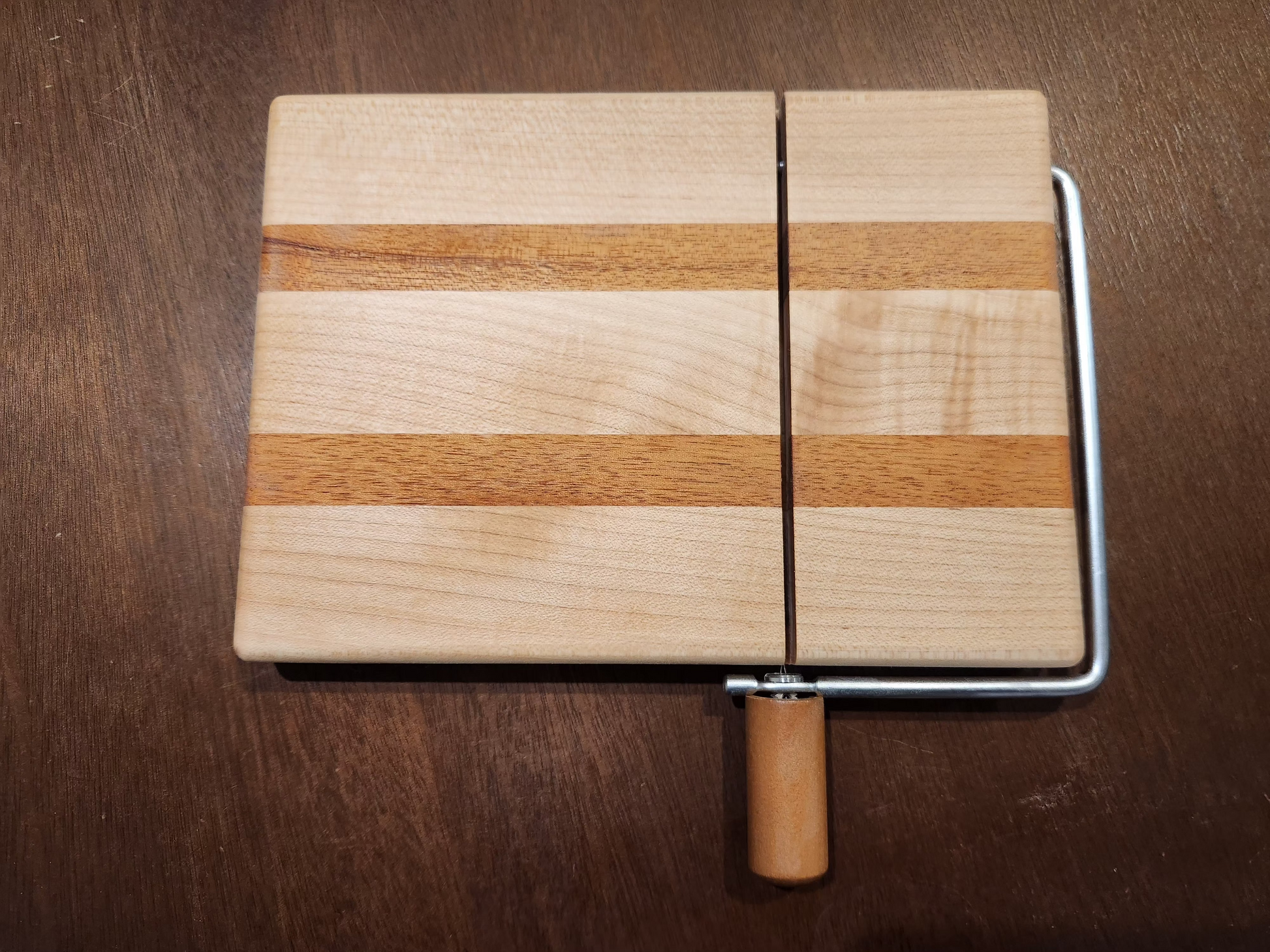 Maple and Mahogany Cheese Cutting Board