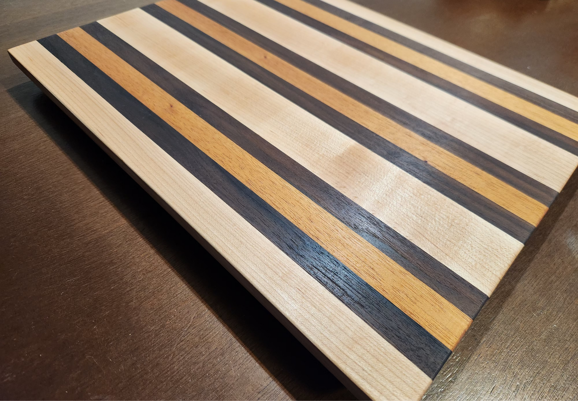 Maple, Walnut & Mahogany cutting board