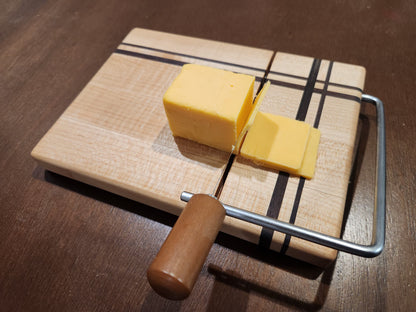 maple and walnut cheese cutting board